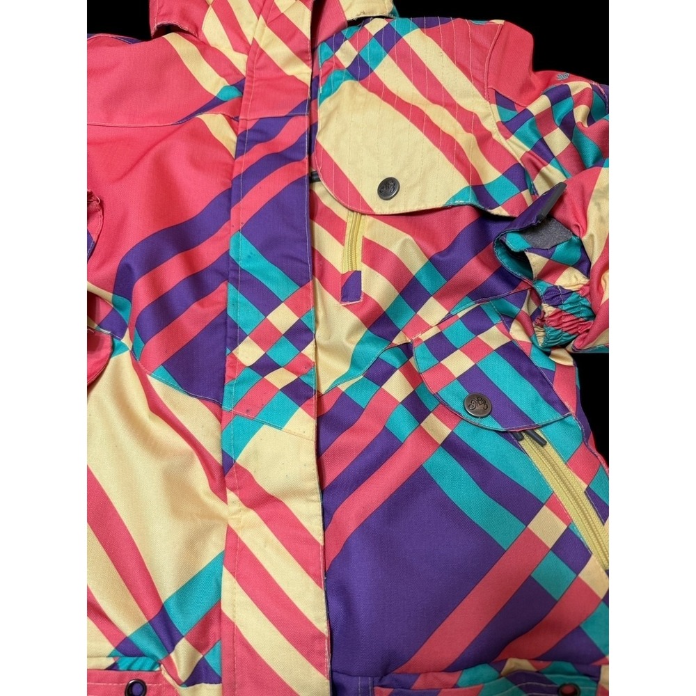 MILLENIUM THREE Tara Dakides Retro 2012 Snowboarding‎ Jacket Hooded Medium - Picture 3 of 9